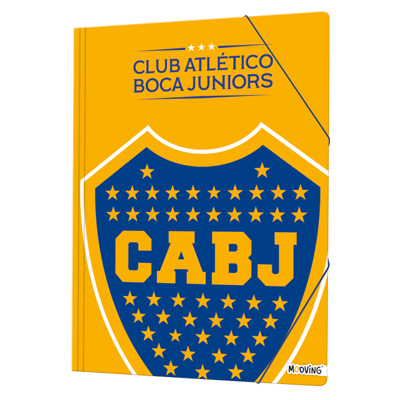 CARPETA MOOVING 1005111 OF. 3 SOL. C/ELASTICO BOCA JUNIORS CARPETA MOOVING 1005111 OF. 3 SOL. C/ELASTICO BOCA JUNIORS