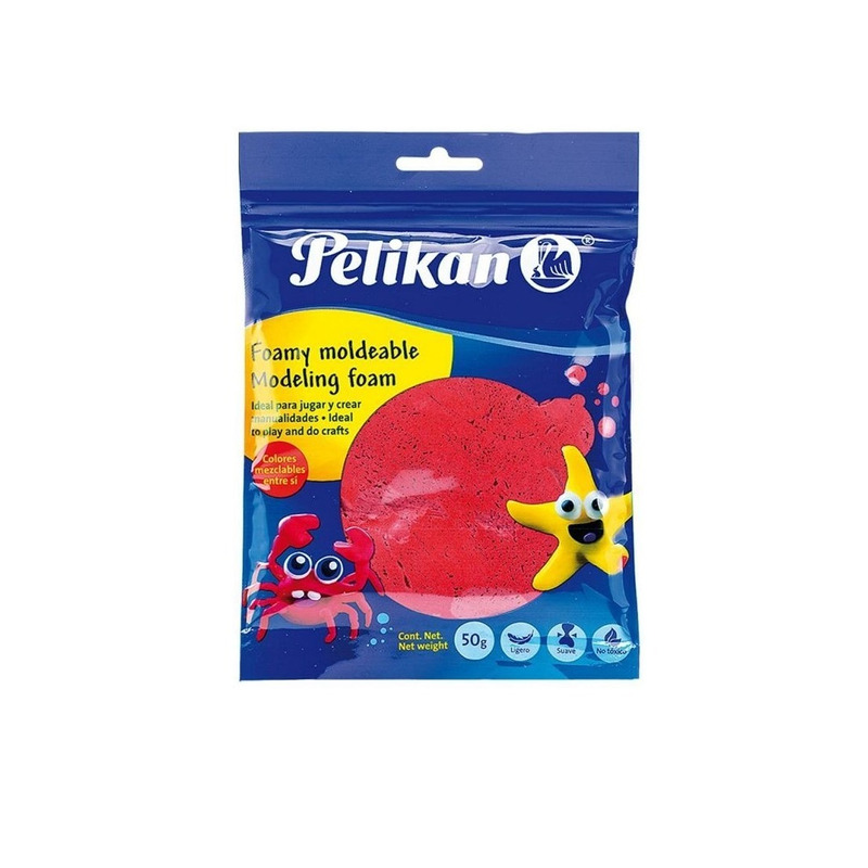 FOAMY MODELABLE PELIKAN 50 GR ROJO FOAMY MODELABLE PELIKAN 50 GR ROJO