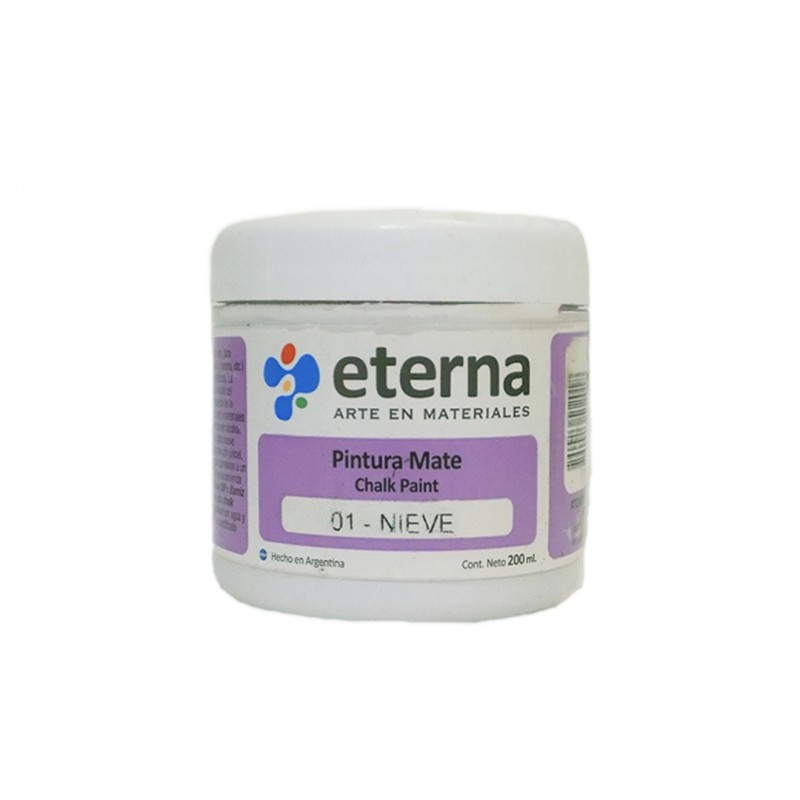 PINTURA CHALK MATE ETERNA X 200ML. NIEVE PINTURA CHALK MATE ETERNA X 200ML. NIEVE